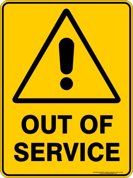 Warning - Out of service