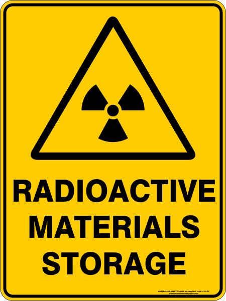 Warning - Radoactive materials storage