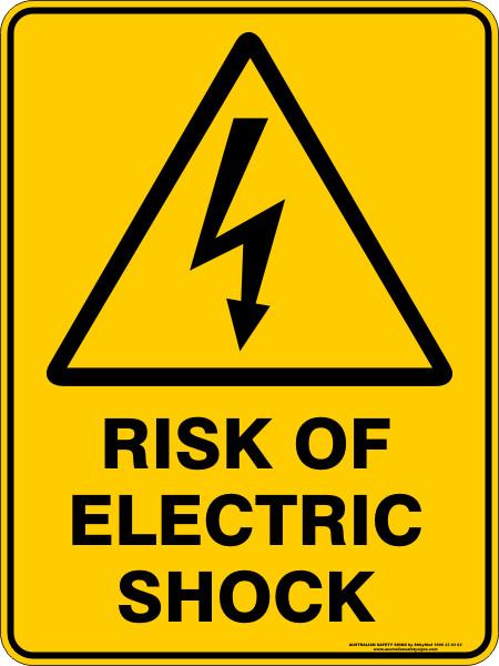 Warning - Risk of electric shock