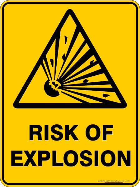 Warning - Risk of explosion