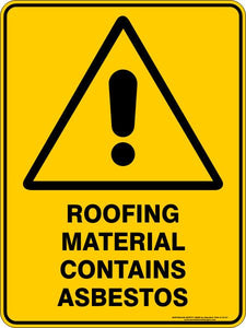 Asbestos  - Roofing material contains asbestos