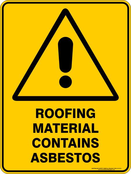 Asbestos  - Roofing material contains asbestos