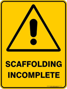 Warning - Scaffolding incomplete