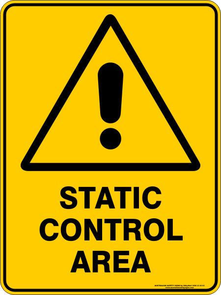 Warning - Static control area